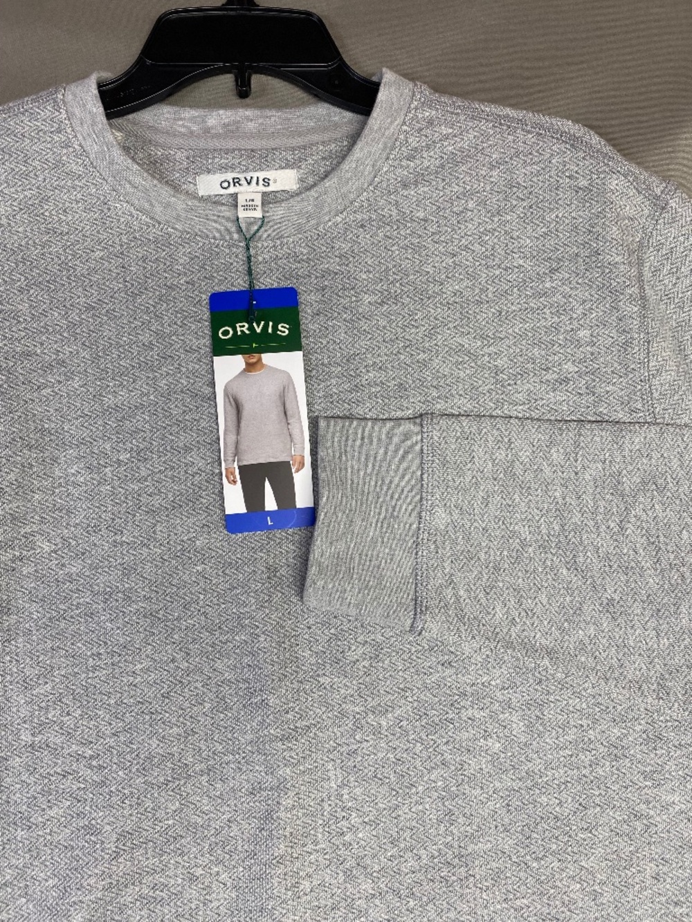 Orvis Mens Gray Long Sleeve Shirt Various Sizes NWT